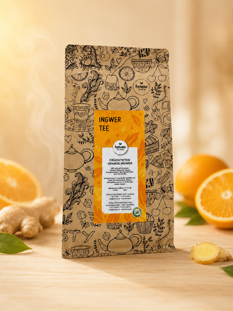Ingwertee  Früchte / Orange