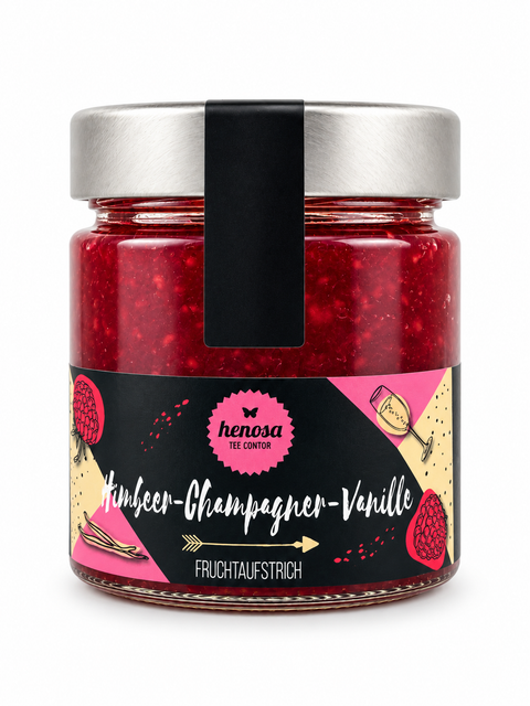 Fruchtaufstrich Himbeer-Champagner-Vanille