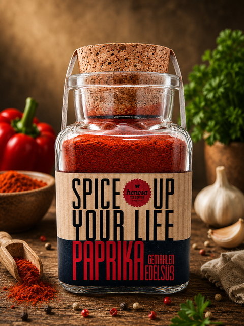 Bio Paprika im Korkenglas
