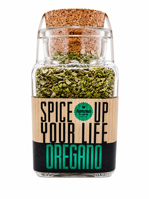 Bio Oregano im Korkenglas