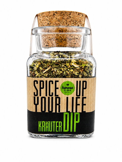 Bio Kräuter-Dip im Korkenglas