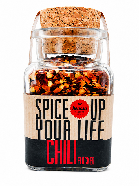 Bio Chili Flocken im Korkenglas