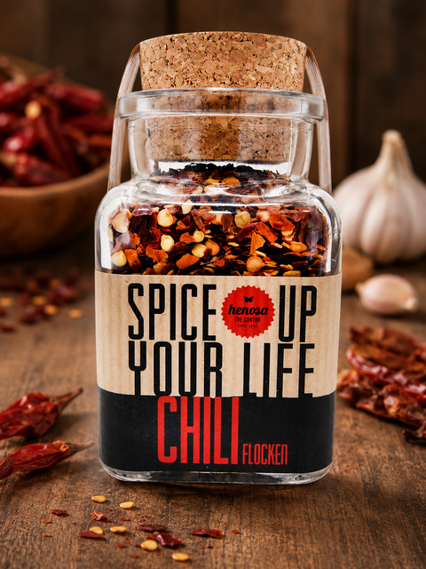 Bio Chili Flocken im Korkenglas