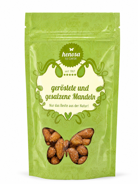 geröstete und gesalzene Mandeln