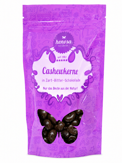 Cashewkerne in Zartbitterschokolade