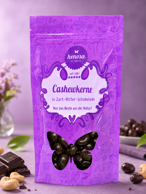 Cashewkerne in Zartbitterschokolade