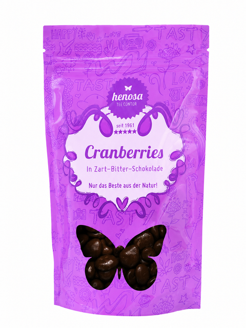 Cranberries in Zartbitterschokolade