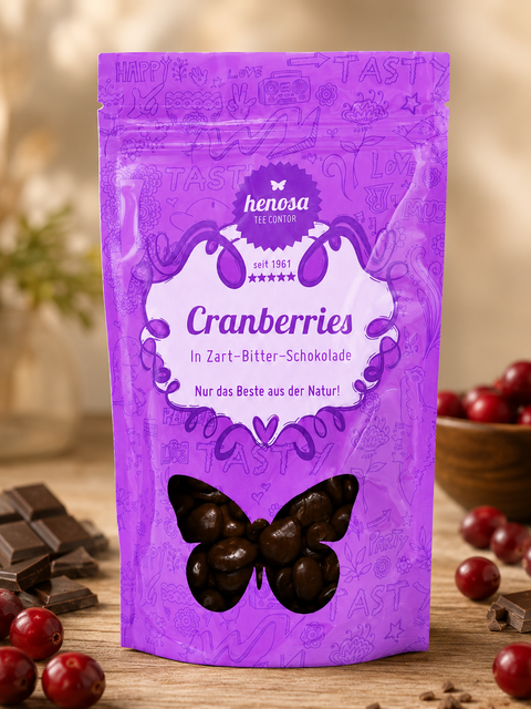 Cranberries in Zartbitterschokolade