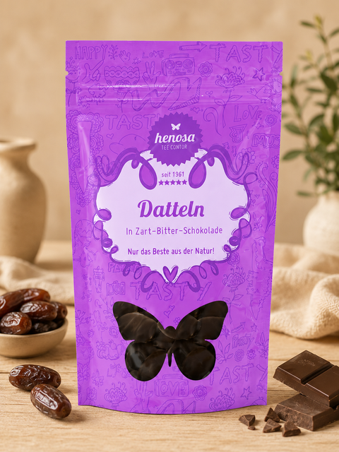 Datteln in Zartbitterschokolade