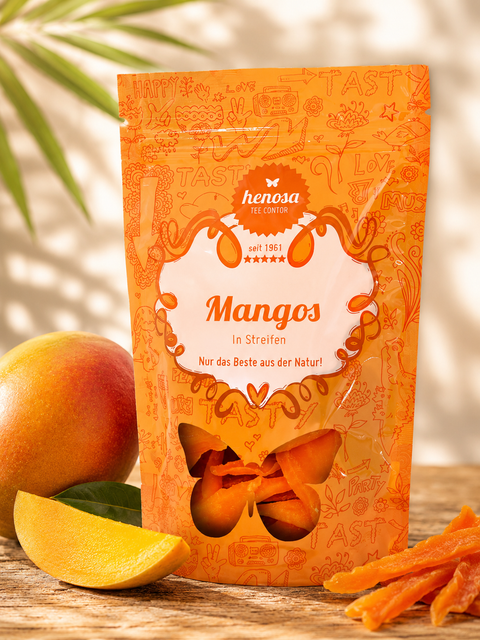 Mango, in Streifen (Thailand)