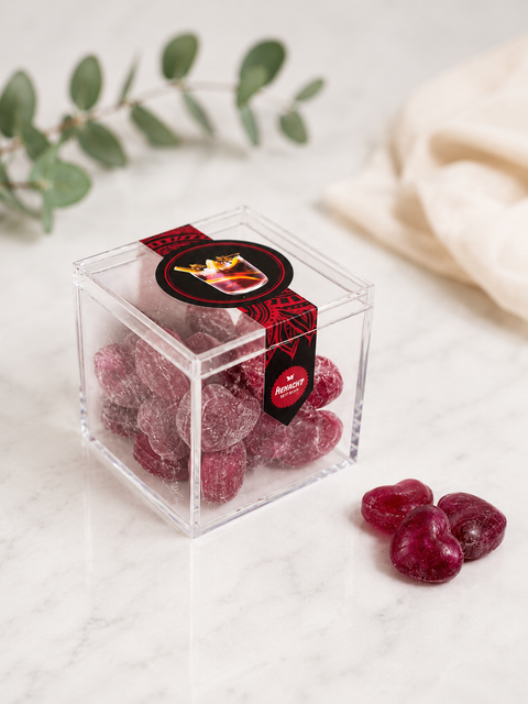 Glühwein-Herzchen Eistee Bonbons Zuckerfrei