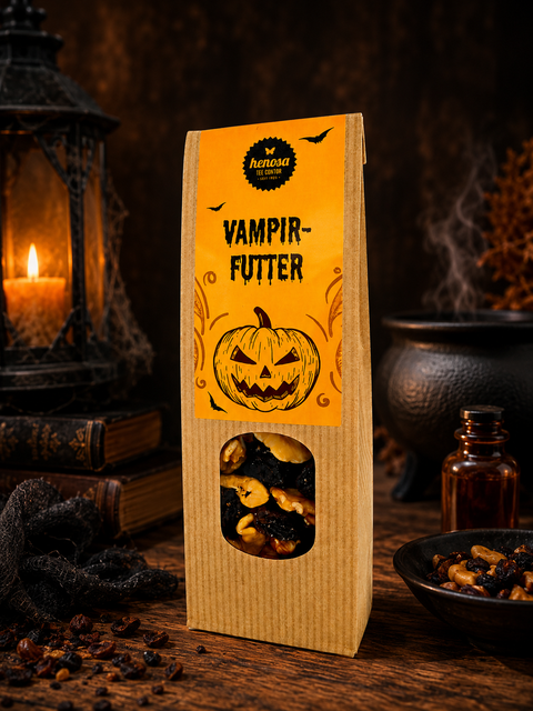 Halloween Vampirfutter Studentenfutter im Päckchen