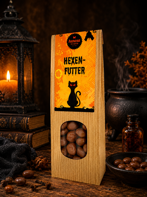 Halloween Hexenfutter Rosinen in Vollmilchschokolade