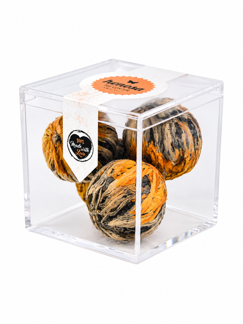 4er Teeblumen Box