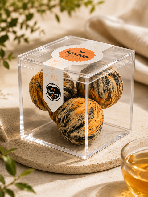 4er Teeblumen Box