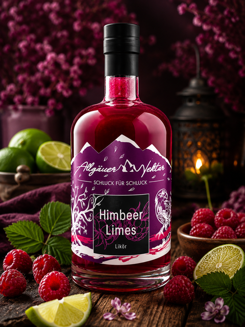 Himbeer Limes Likör