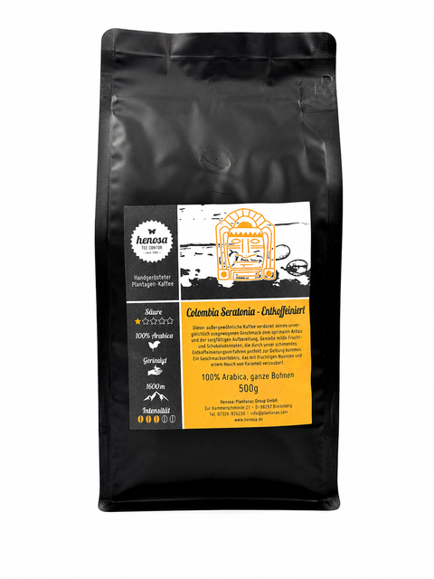 Kaffeebohnen Colombia Seratonia – Entkoffeiniert