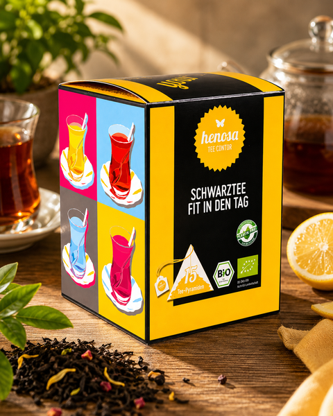 Schwarztee Fit in den Tag Box Bio