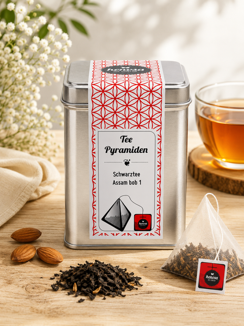 Schwarztee Assam Pyramiden