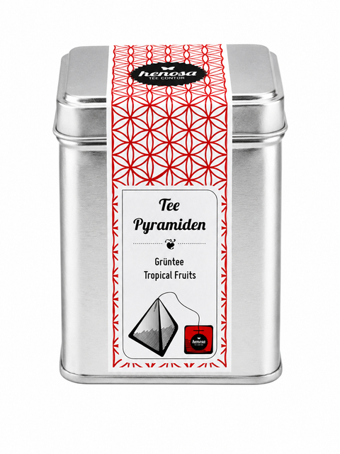 Grüntee Tropenfrüchte Pyramiden