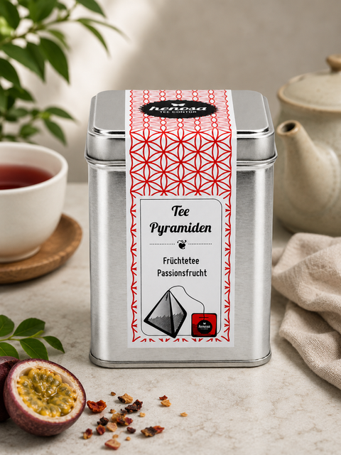 Früchtetee Passionsfrucht Pyramiden