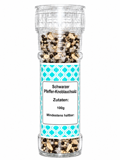 Schwarzer Pfeffer-Knoblauchsalz