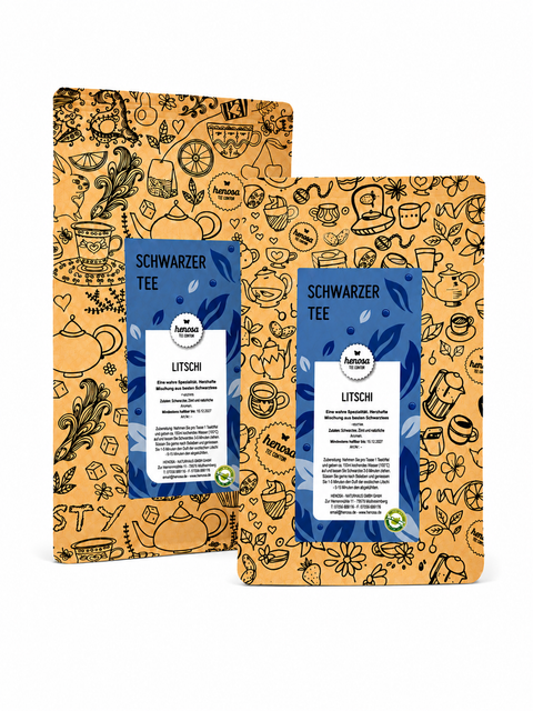 Schwarztee Litschi Lychee Black